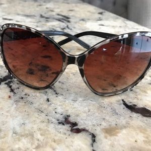 Leopard Studded Sunglasses