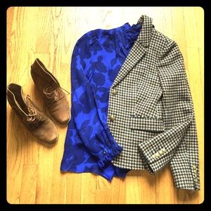 J Crew Schoolboy Blazer in Houndstooth