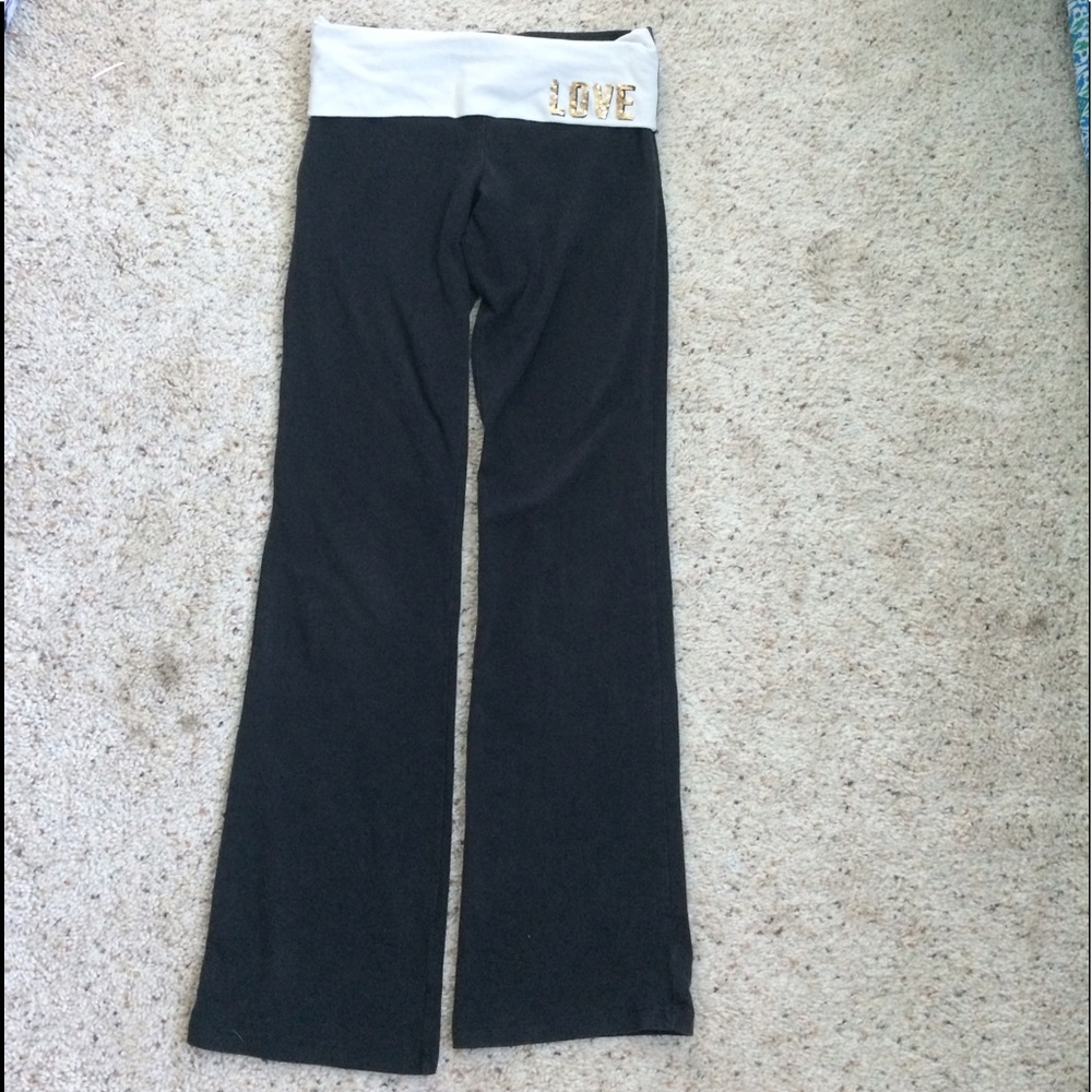 Black Victoria Secret PINK Yoga Pants