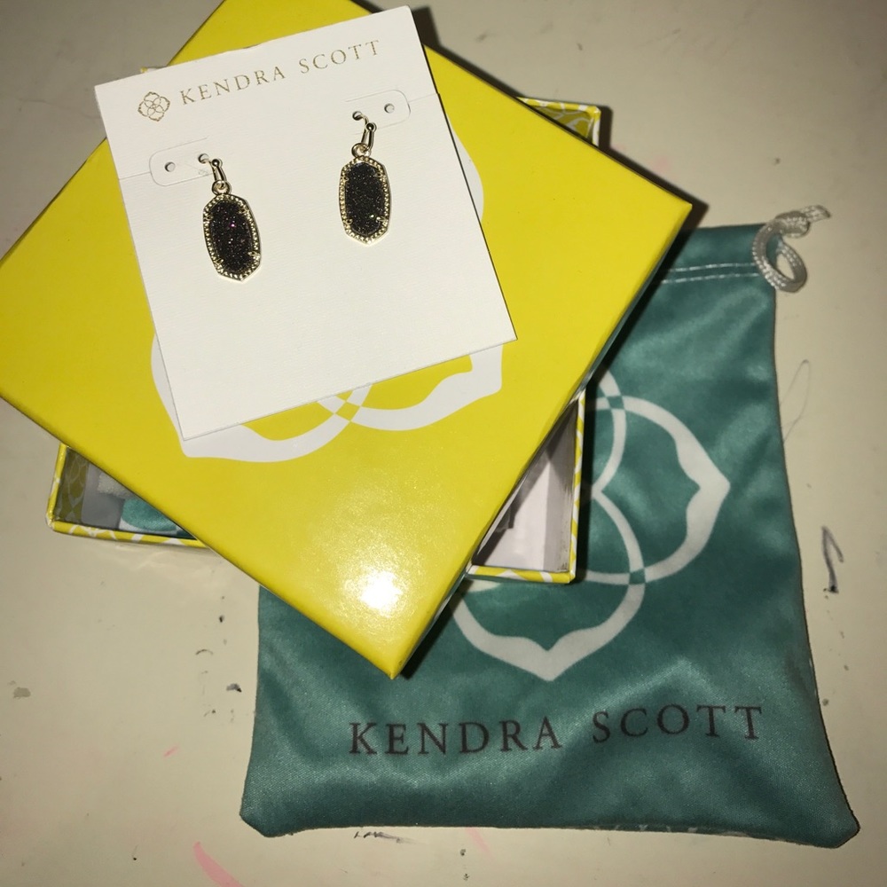 Kendra Scott Lee earrings- multicolor Drusy