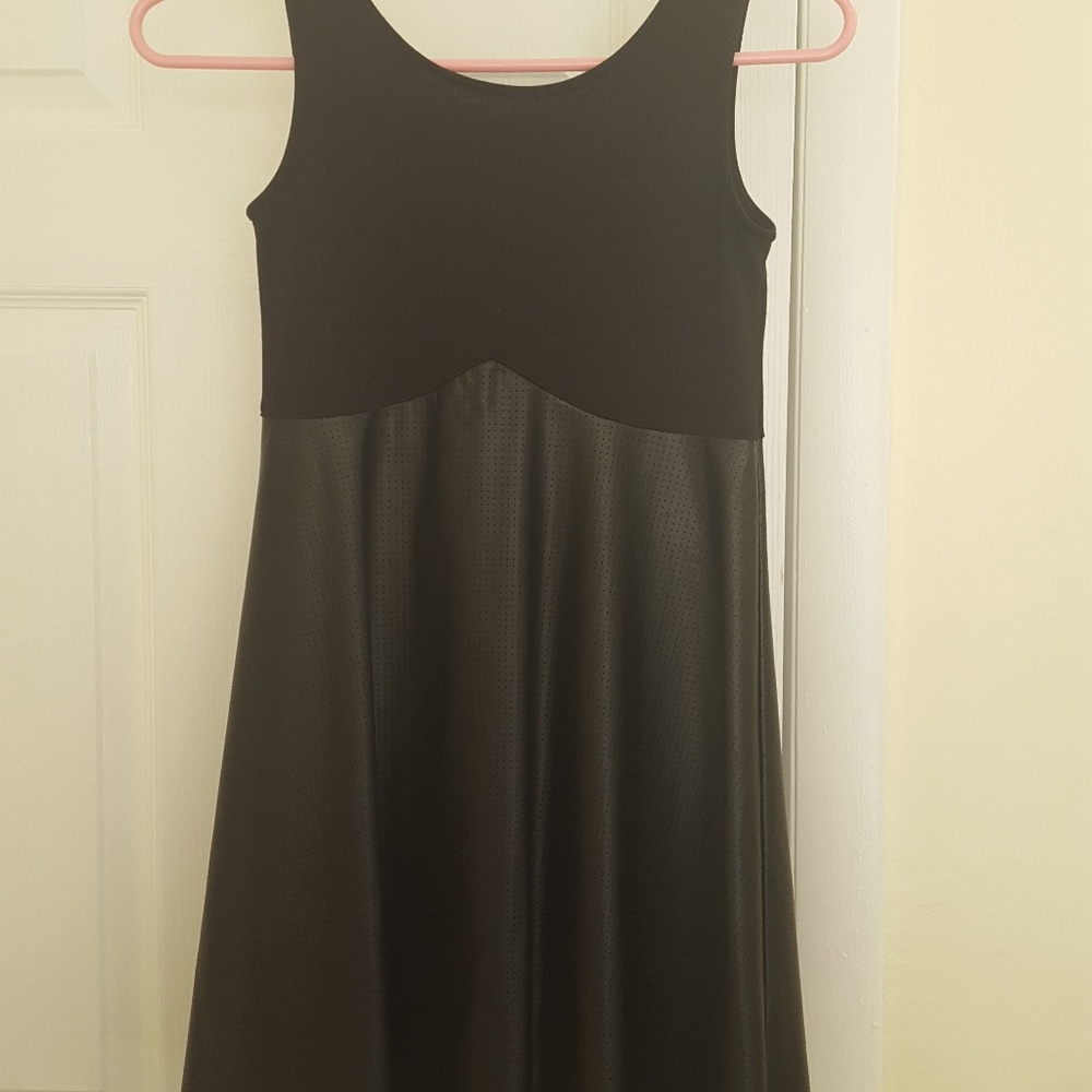 Ruby & Bloom faux black leather jumper