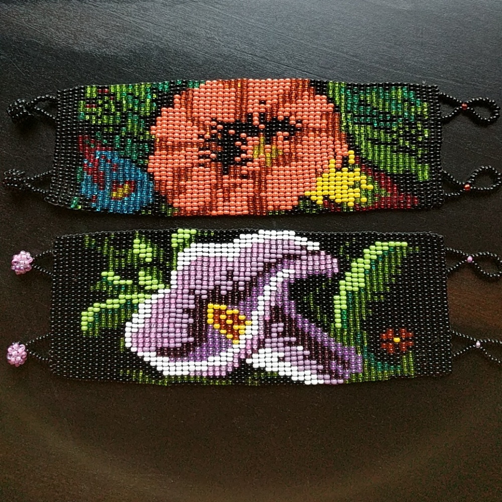 *STUNNING* hand-beaded bracelets