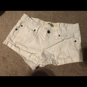 Charolette Russe size 0 white shorts.