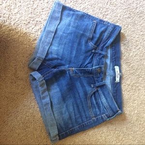 Blue jean shorts