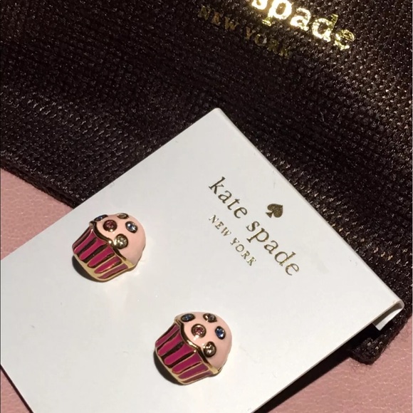 Kate Spade cupcake earrings - Picture 2 of 6
