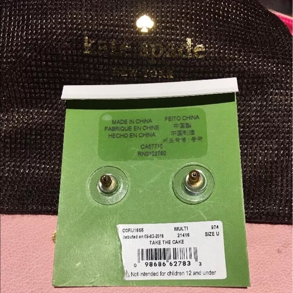 Kate Spade cupcake earrings - Picture 3 of 6