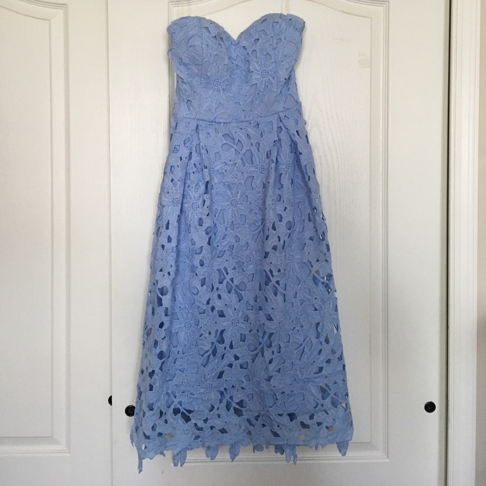 Francesca's Strapless Midi Dress