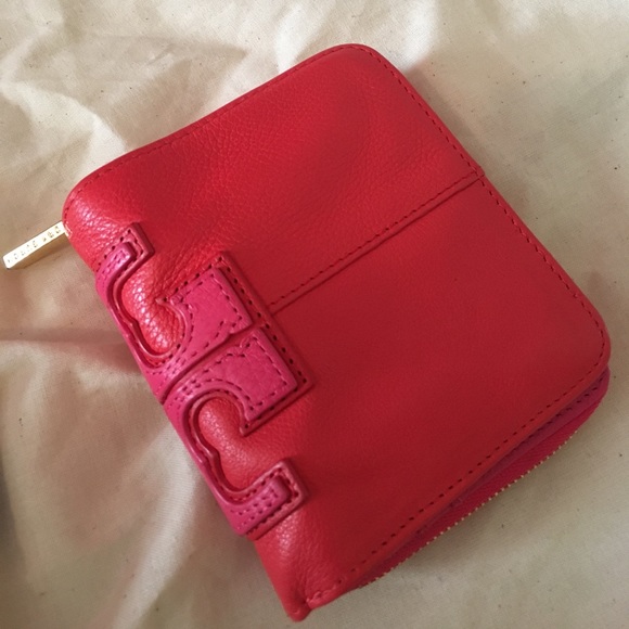 Tory Burch Handbags - Tory Burch Red and Pink Wallet