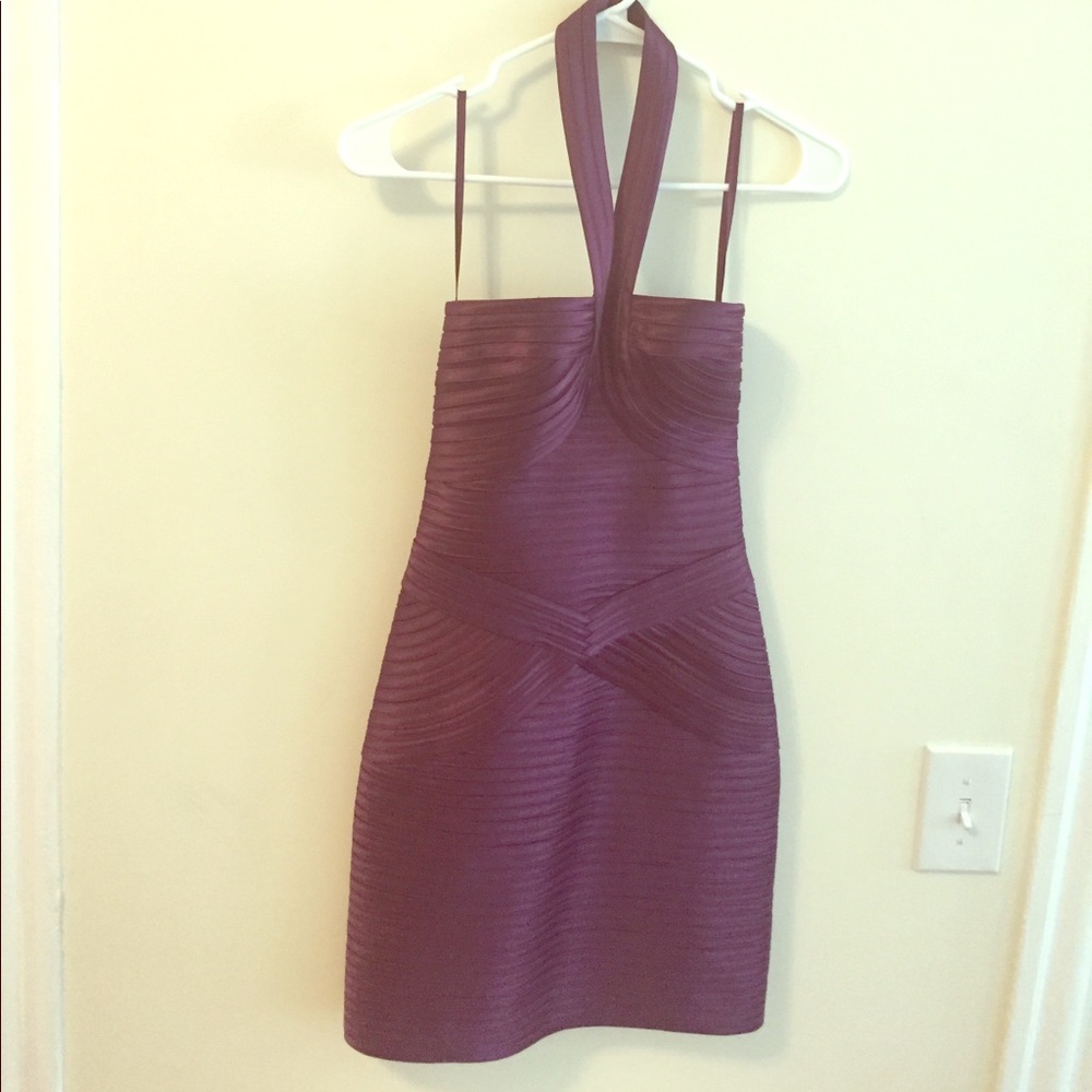 Deep Purple Halter Dress