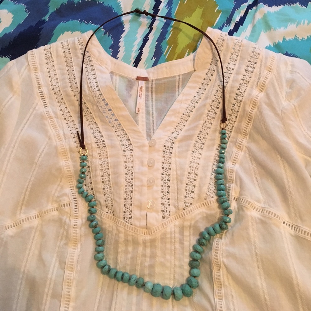 Long statement necklace