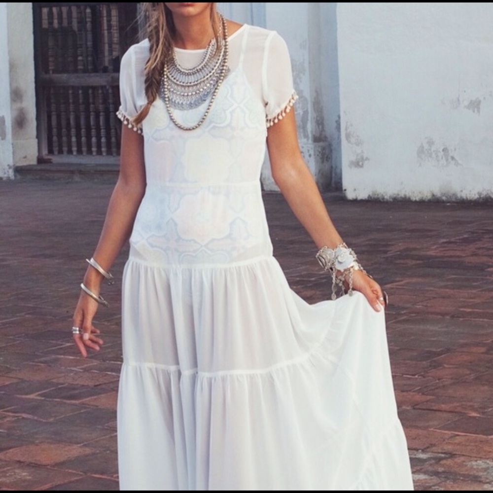 For Love and Lemons Sombrero maxi dress size xs