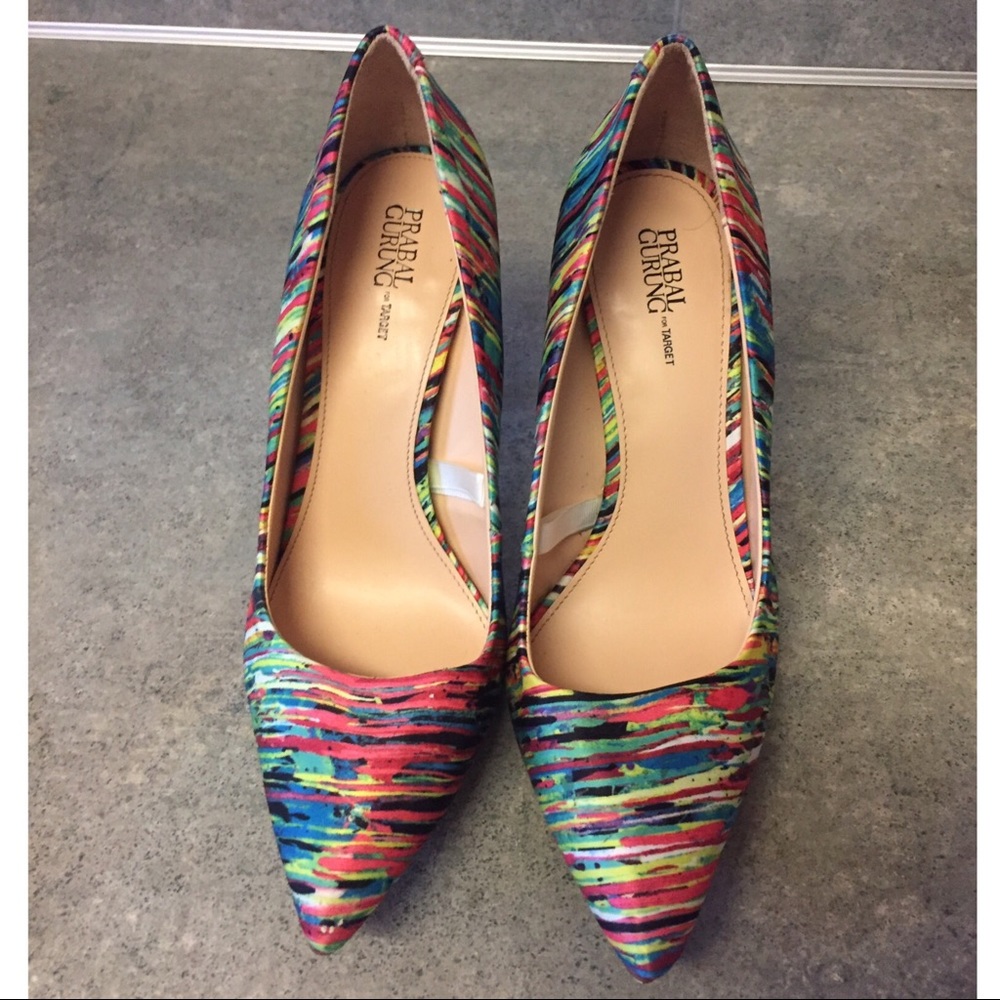 Parabal Gurung for Target Multicolored Heels sz 8