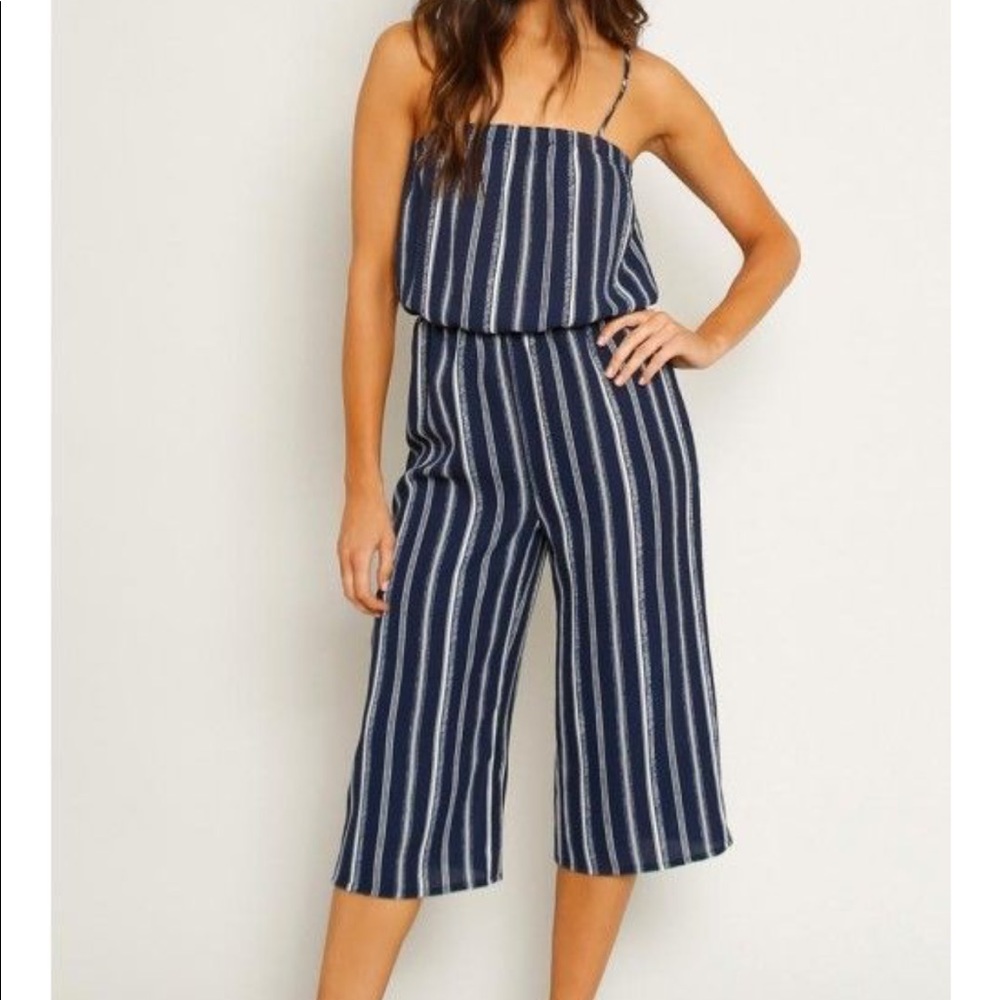 Navy blue jumpsuit