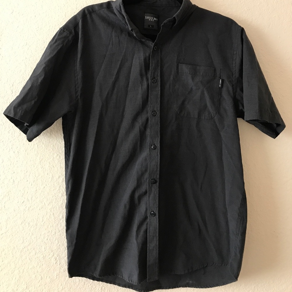|NWOT| Men's Black Chambray Button-Up