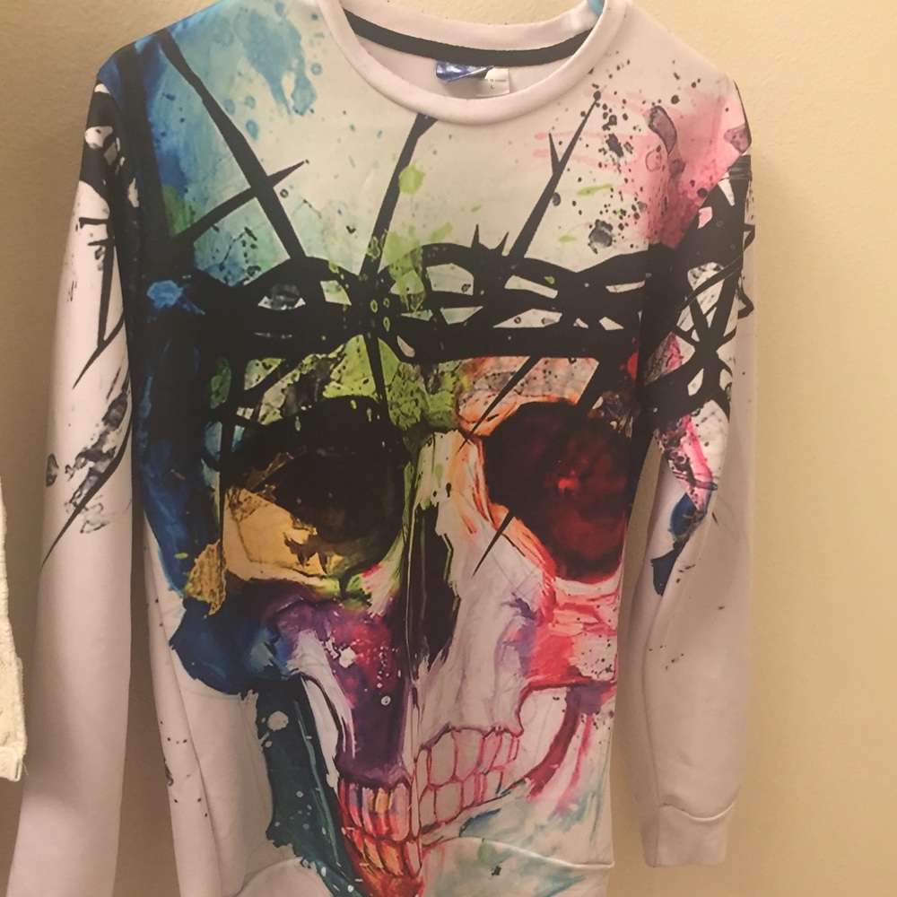 Colorful Skull Sweater