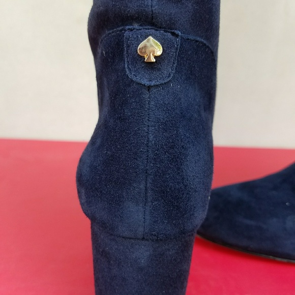 Stunning Navy Suede Kate Spade OTK Boots - Picture 5 of 8