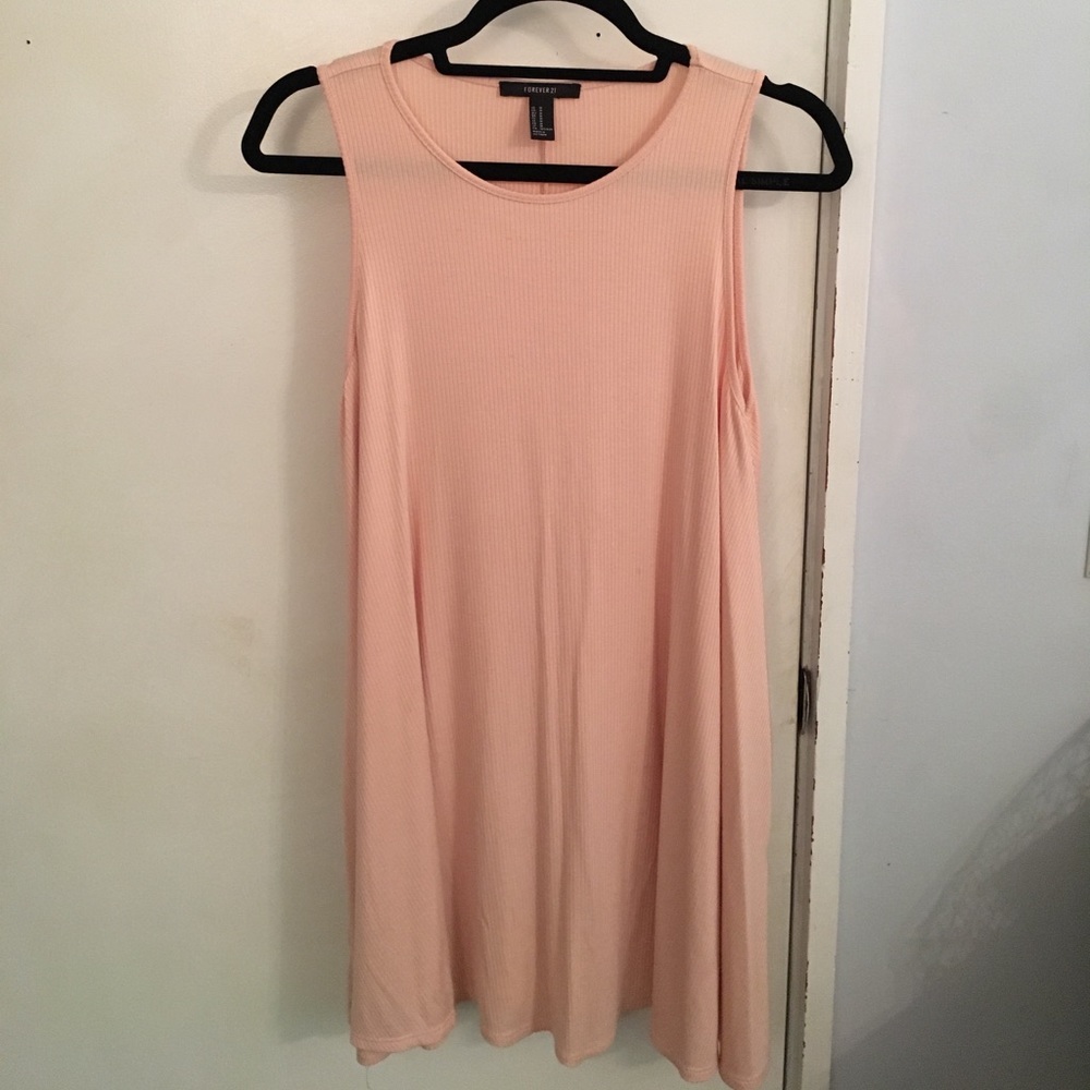 Pink Ribbed Forever 21 Dress