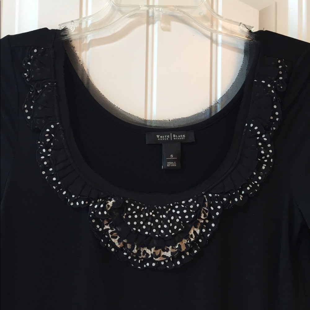 3/4 Sleeve Top with Neck Detail