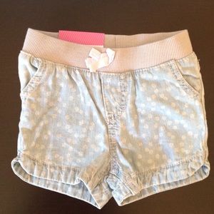 NWT 12 mo Girls Jean Shorts