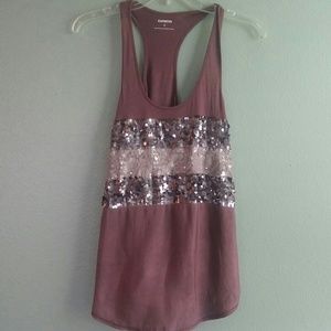 Express Sequin Tank Top