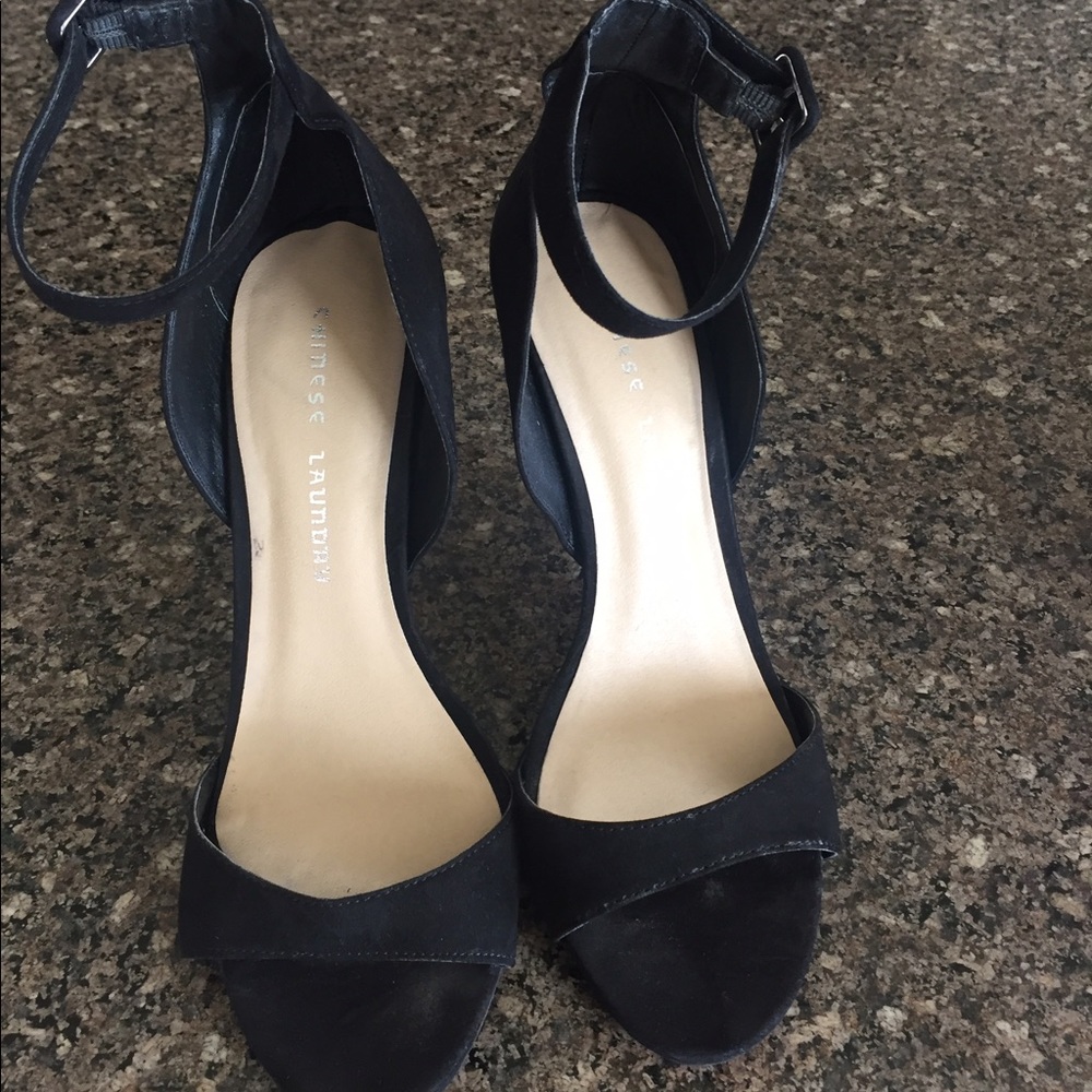 Black Strap Heels
