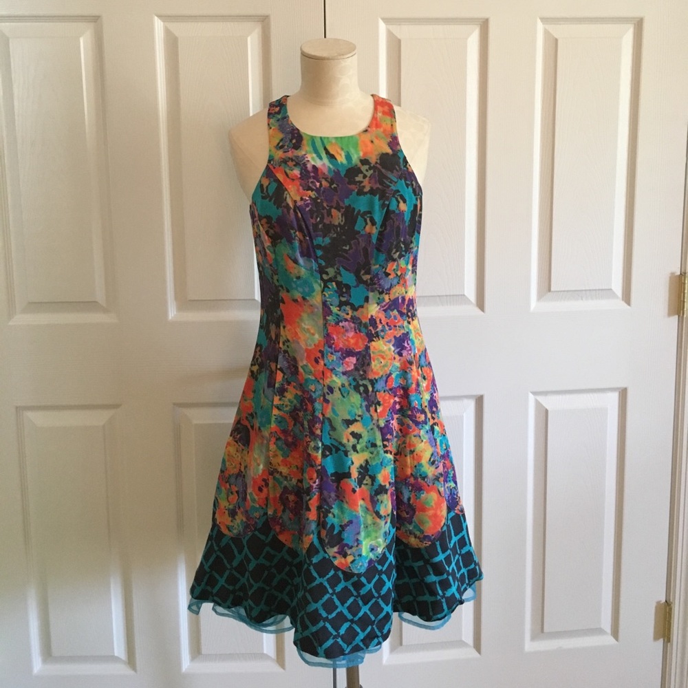 NWT Tracy Reese fit & flare floral pretty dress