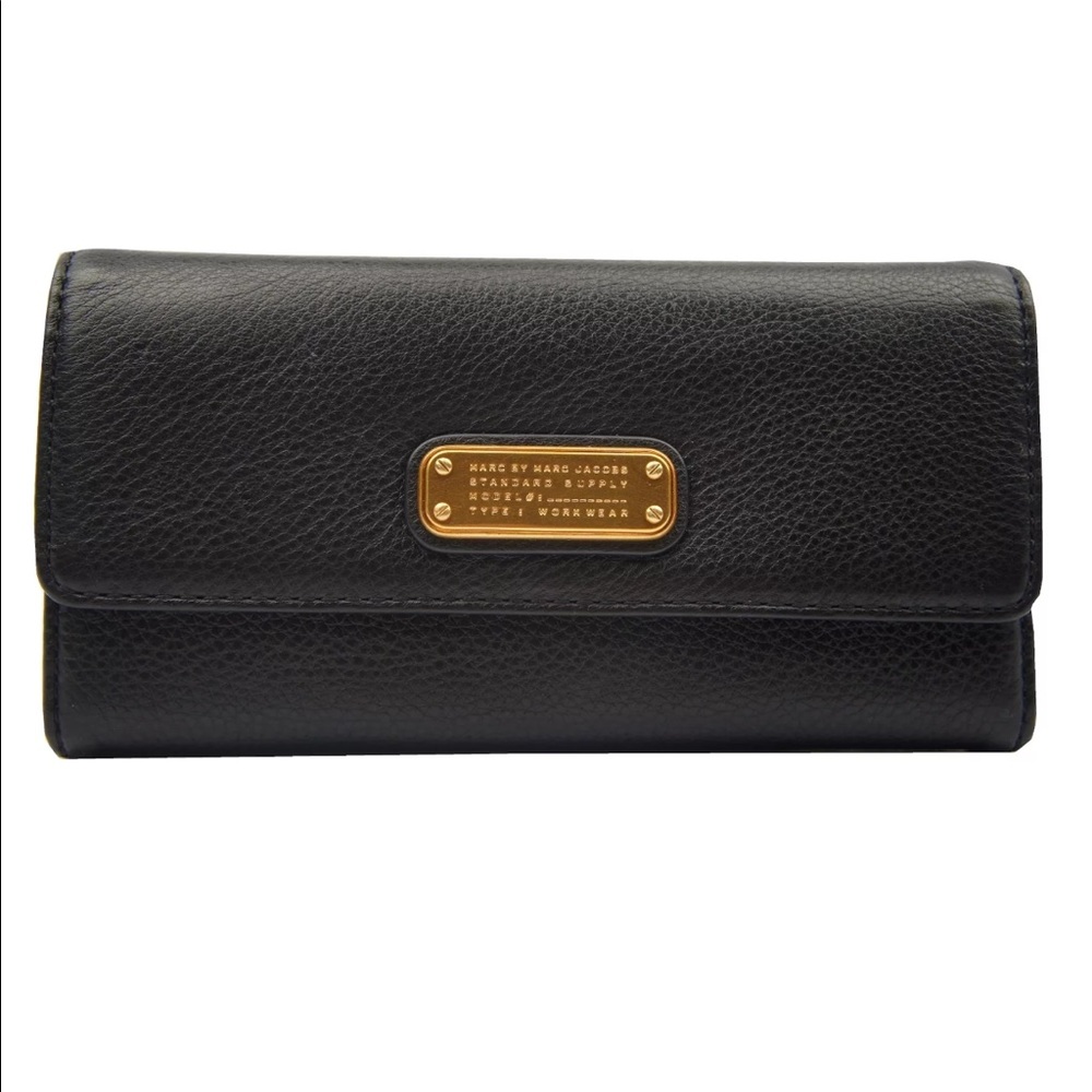 New Marc by Marc Jacobs Black Leather Wallet