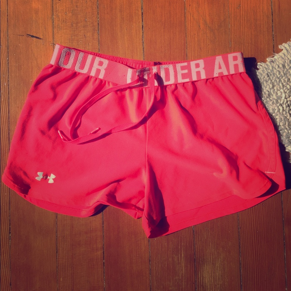 Neon Pink Under Armour Shorts