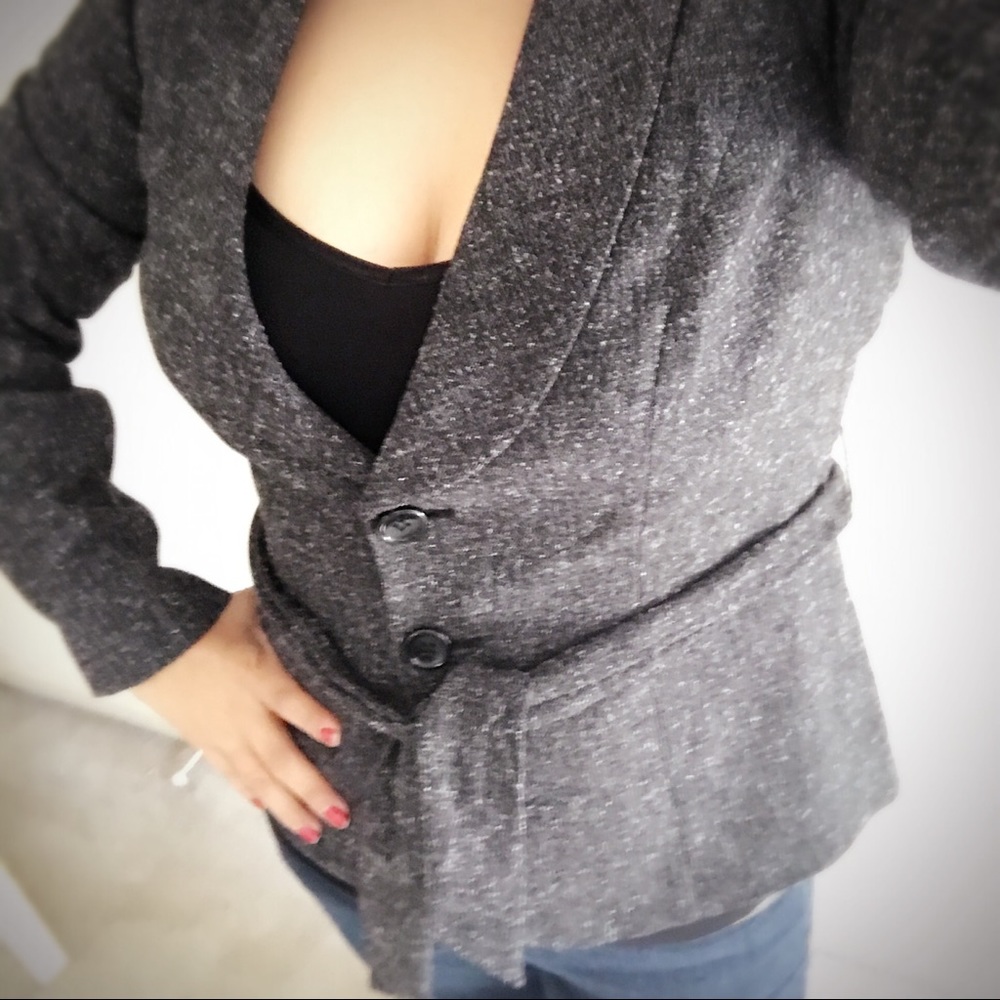 Gray blazer