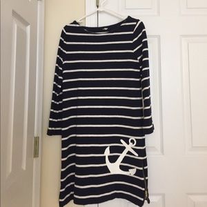 J.Crew Black and white dress with zippers. XS