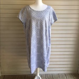 Halogen Light Blue Patterned Dress