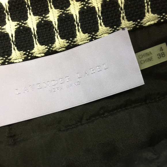 Vera Wang Lavender Label Navy Knit Pleat Skirt - Picture 3 of 8