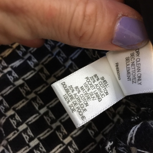 Vera Wang Lavender Label Navy Knit Pleat Skirt - Picture 4 of 8