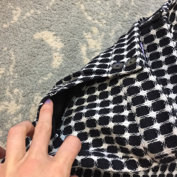 Vera Wang Lavender Label Navy Knit Pleat Skirt - Picture 6 of 8