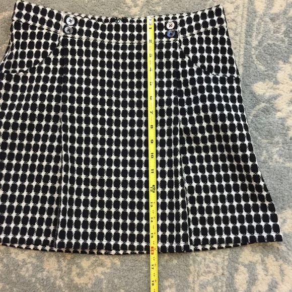 Vera Wang Lavender Label Navy Knit Pleat Skirt - Picture 8 of 8