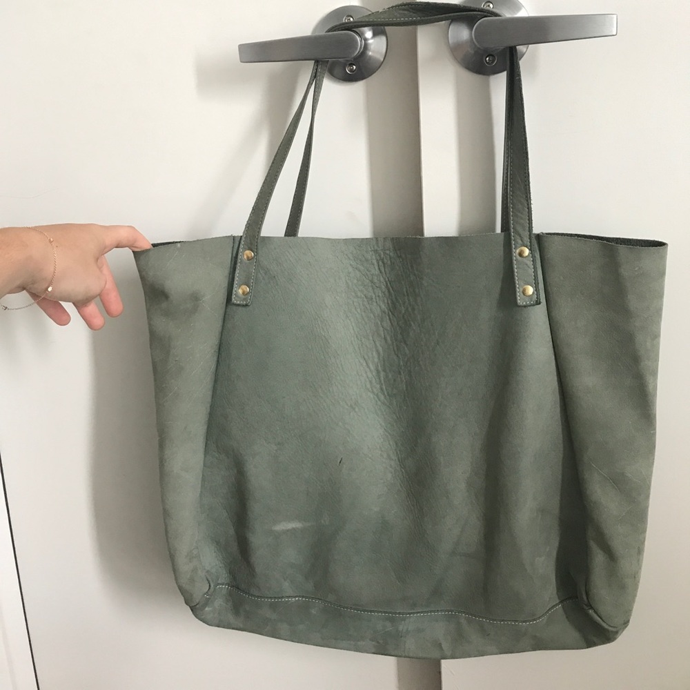 Seafoam green med-large tote