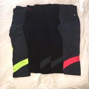 Lot of 5 pairs of Danskin cropped workout leggings