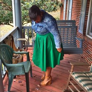 Eloquii Studio Midi Skirt