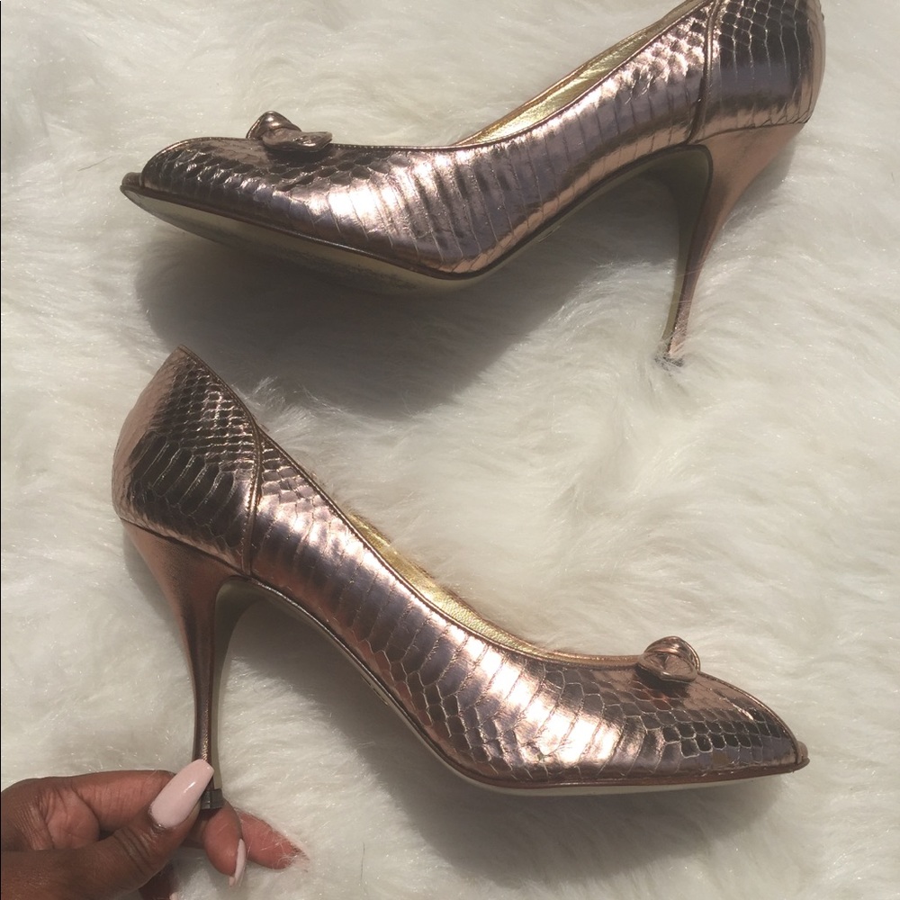DOLCE & GABBANA ROSE GOLD HEELS