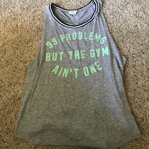 PINK gym muscle tee