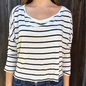 Black and white striped shirt