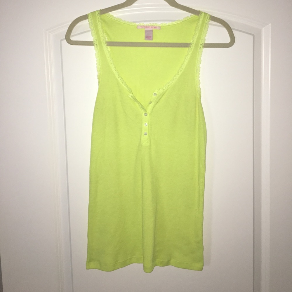 Lime green Victoria's Secret sleep tank