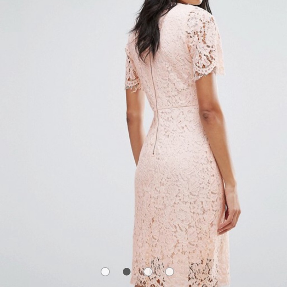 Blush lace dress