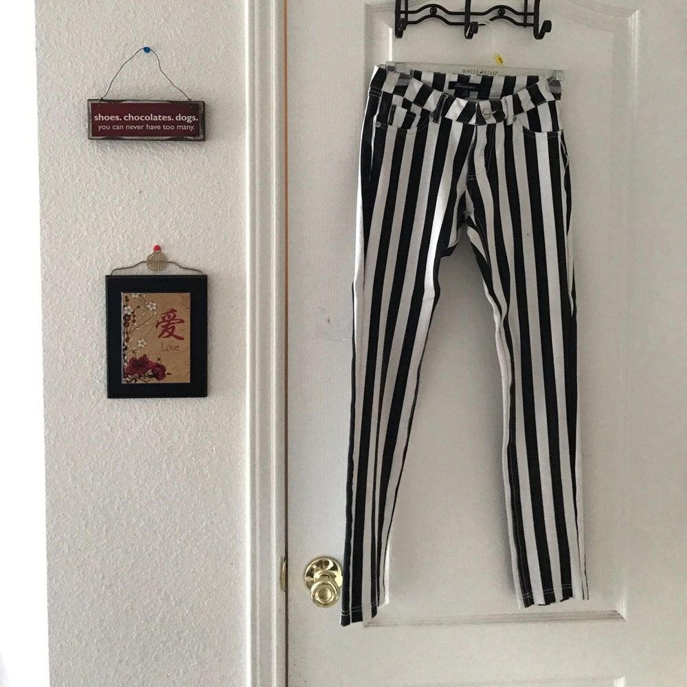 STRIPED JEGGINGS