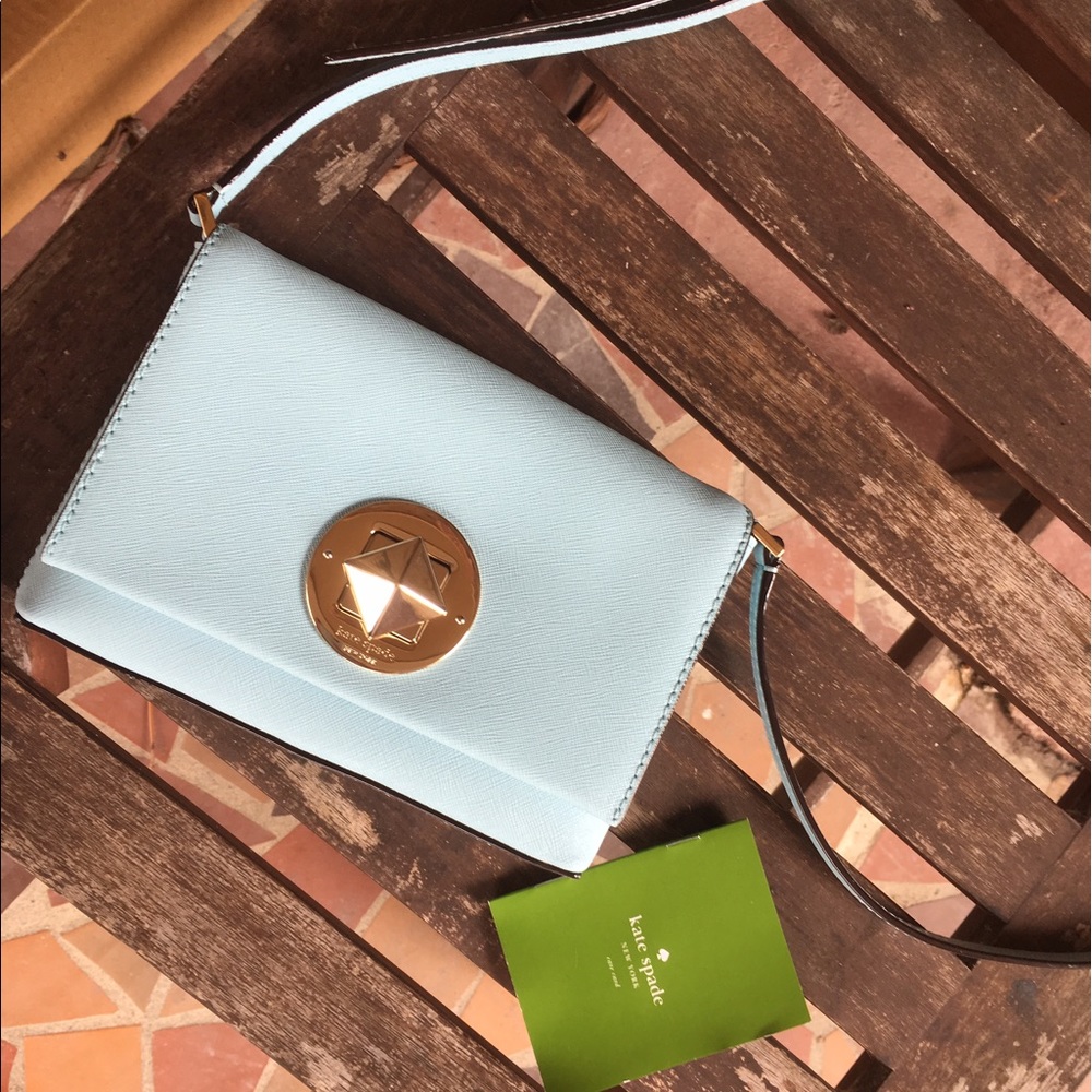Mint blue Kate Spade crossbody purse brand new