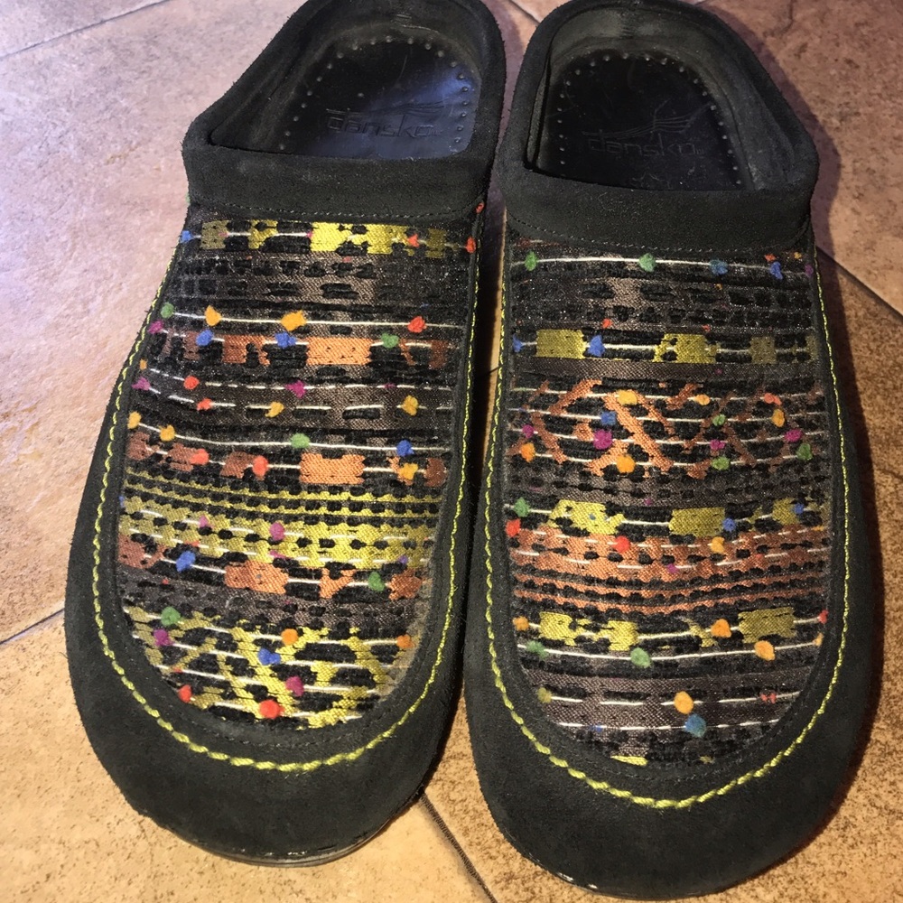 Dansko suede clog