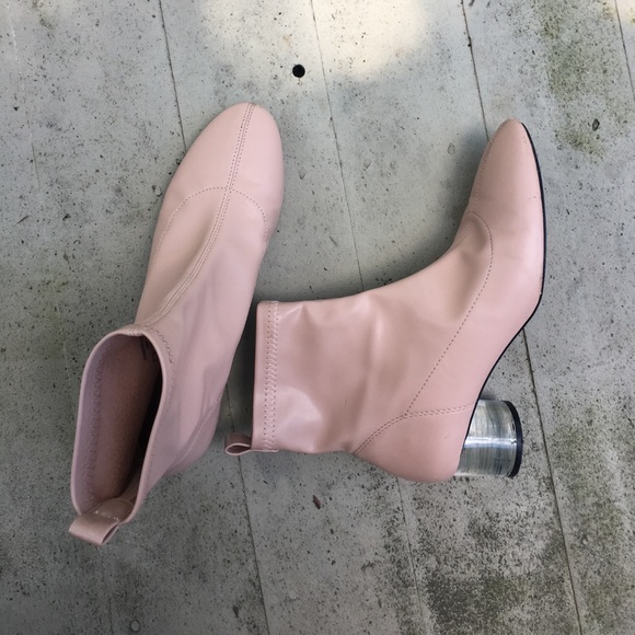 rose pink booties