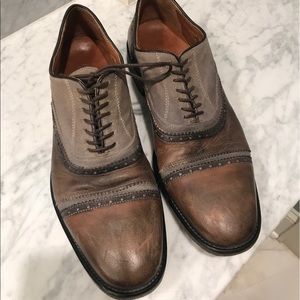 John Varvatos wingtip men's shoes. EUC. 8.5