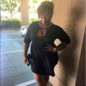 Boohoo Plus Valerie V Neck Swing Dress size 20