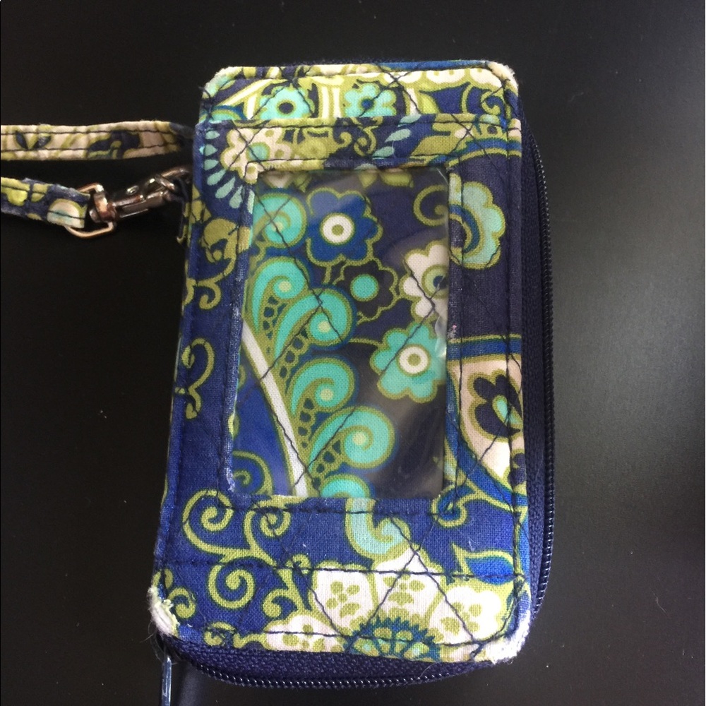 Authentic Vera Bradley wallet with wrist strap
